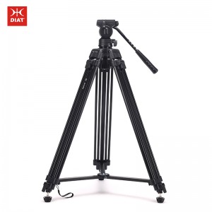 Új Diat DT650 professzionális kamera videoállvány nagy teherbírású állvány alumínium-magnézium-ötvözetű videokamera állvány